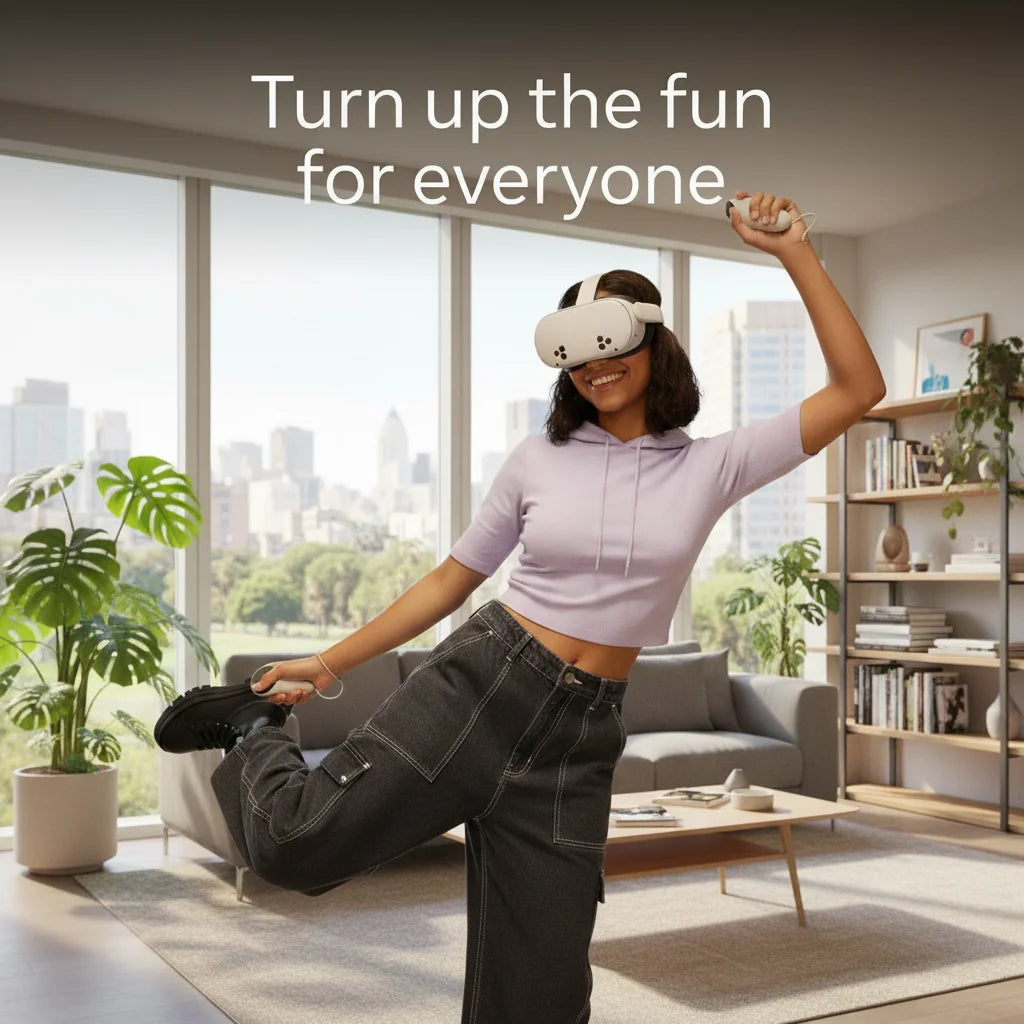 Meta Quest 3S 256GB VR/MR Headset, Standalone All-in-One Immersive Experience Device