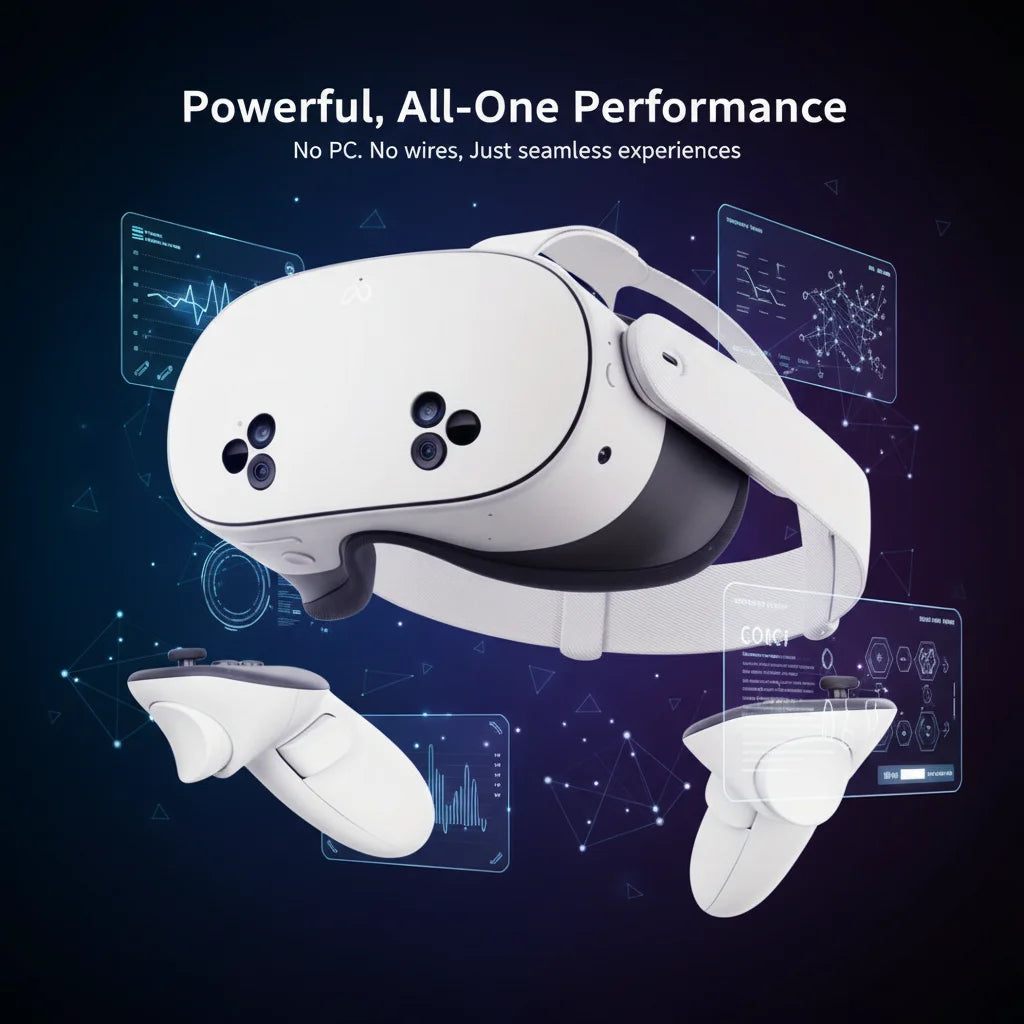 Meta Quest 3S 256GB VR/MR Headset, Standalone All-in-One Immersive Experience Device