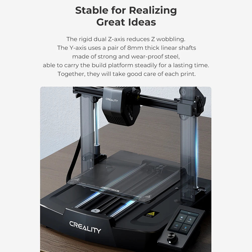 Creality Ender-3 V3 SE 3D Printer Worry-free Auto Leveling Sprite Extruder Dual Z-axis PC Spring Steel 250mm/s Fast Printing