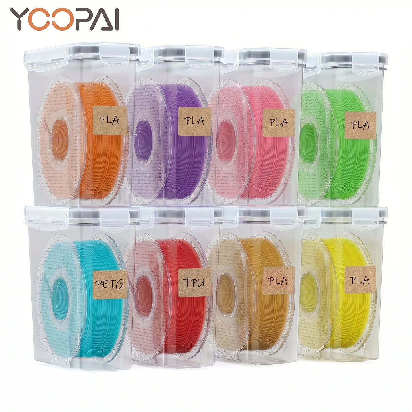 YOOPAI 3D Filament Box Moisture & Dust Proof Easy Access Neat Storage for 3D Filament Classified and Stored