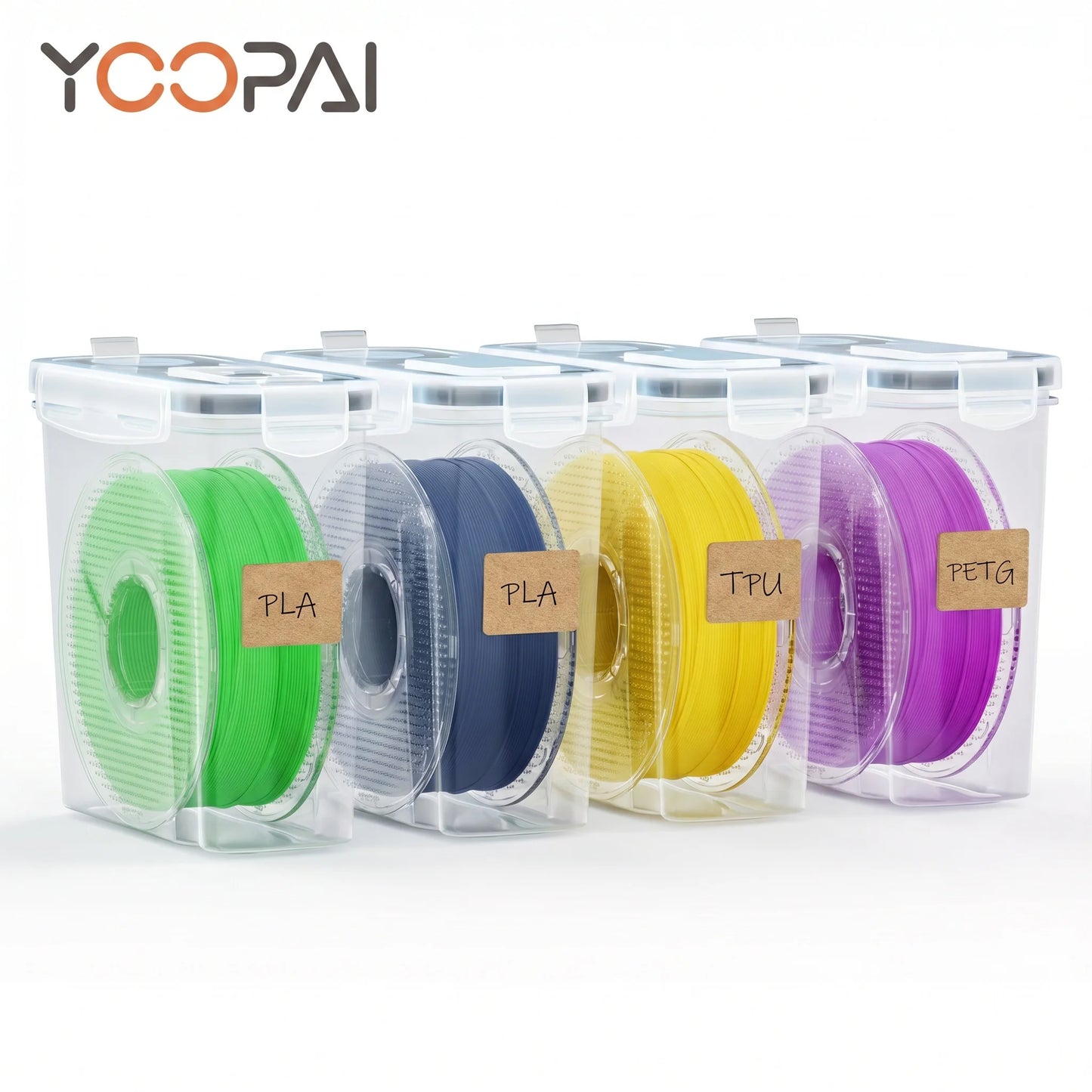 YOOPAI 3D Filament Box Moisture & Dust Proof Easy Access Neat Storage for 3D Filament Classified and Stored