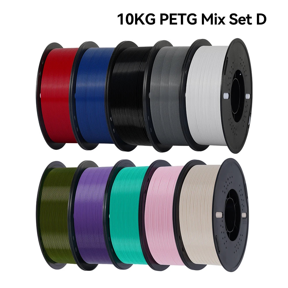 10KG 1.75mm PETG Filament Tangle-Free, High Quality 3D Printing Eco-friendly Plastic Consumables 22LBS, Vacuum Packaging 3D Printing