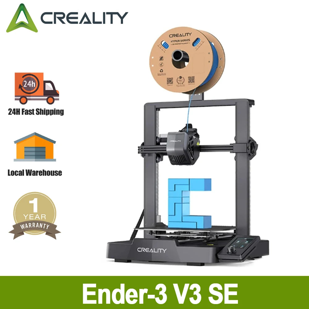 Creality Ender-3 V3 SE 3D Printer Worry-free Auto Leveling Sprite Extruder Dual Z-axis PC Spring Steel 250mm/s Fast Printing